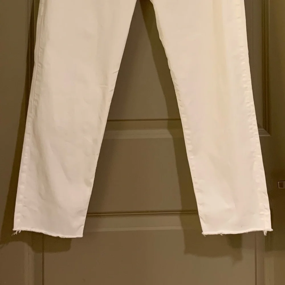 Frank & Eileen Wicklow The Italian Chino Performance Twill in White Pants Size 8 - Picture 10 of 15